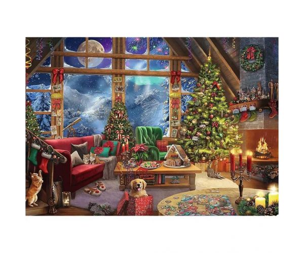 Crăciunul în munți puzzle 2x500buc - Trefl