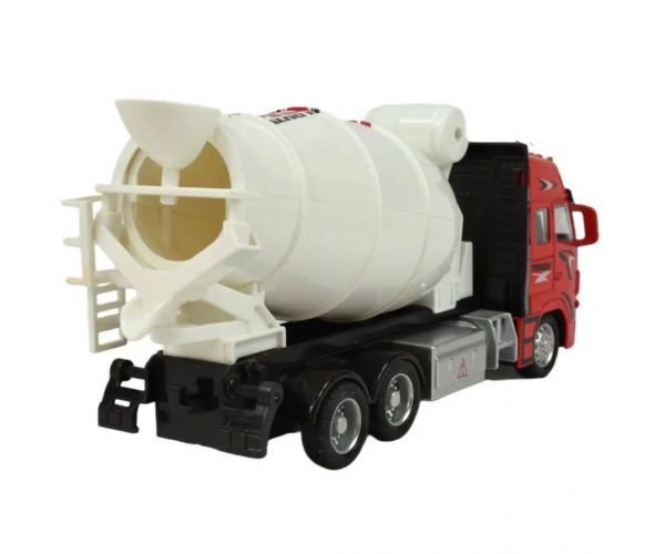 Mașină din aliaj: Camion de beton cu roți cu lumină și sunet în două variante 19cm 1buc