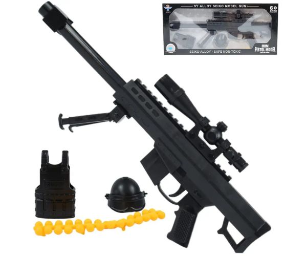 Assaul Game: Set de arme militare cu accesorii și cartușe în mai multe versiuni