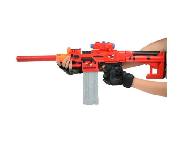 Sniping: Pistol electric transformabil gigant cu gloanțe de burete cu cartușe și țintă de 79 cm