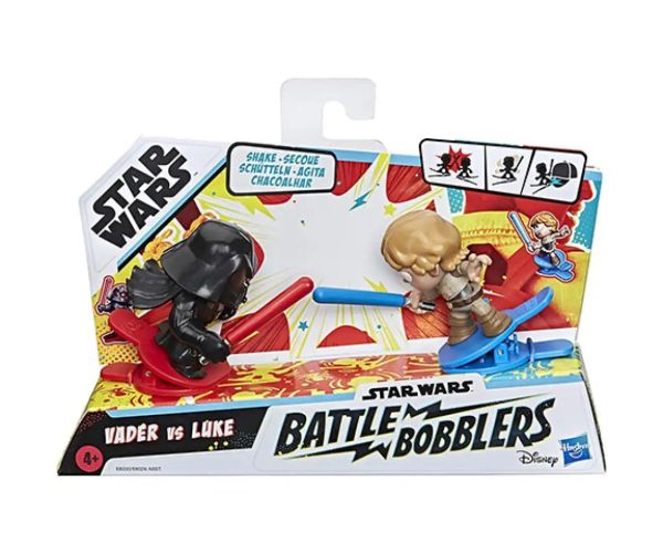 Star Wars Battle Bobblers Vader vs Luke figurină - Hasbro