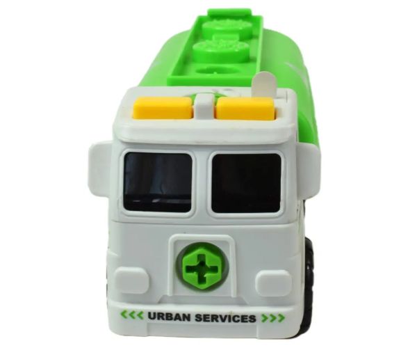 Urban Services: Camion cisternă care se poate dezasambla cu scule si sunet 20cm