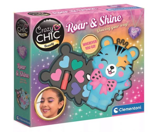 Crazy Chic: Roar & Shine set de machiaj în formă de tigru - Clementoni