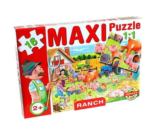 Maxi puzzle cu animale de casă - D - Toys