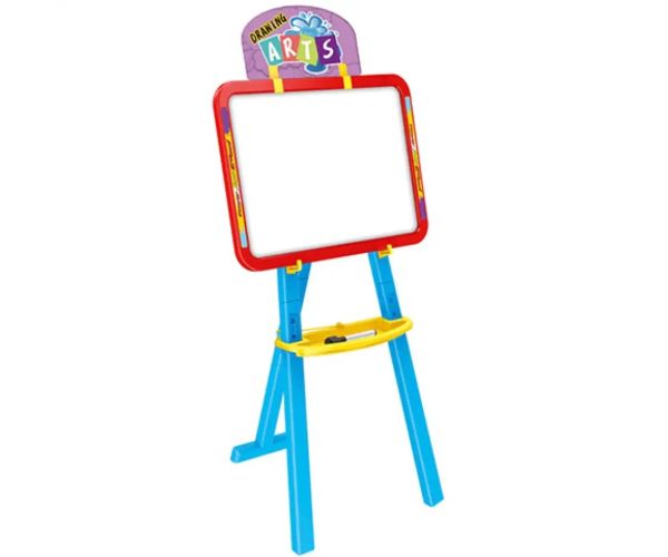3 in 1 tablă desen două fețe culoarea albastru 40x6x59cm