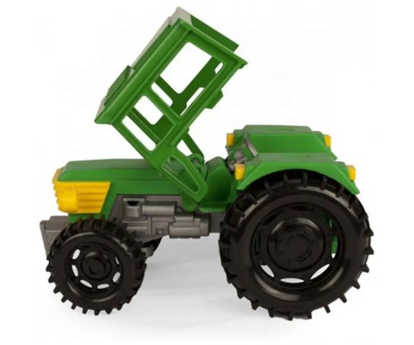 Tractor verde cu remorcă și cal 38cm - Wader