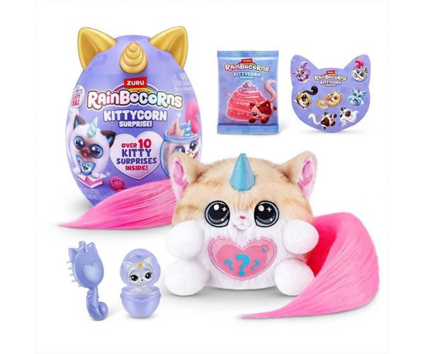 Rainbocorns: Pocket Kittycorn surpriză pisicuță plușată în mai multe variante 1buc
