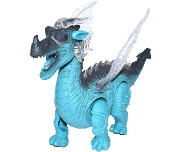 Dragon figurină cu baterie și lumini 25cm