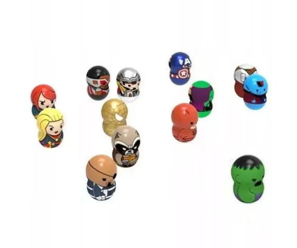 Wooblies Marvel pachet cu lansator 2 bucăți