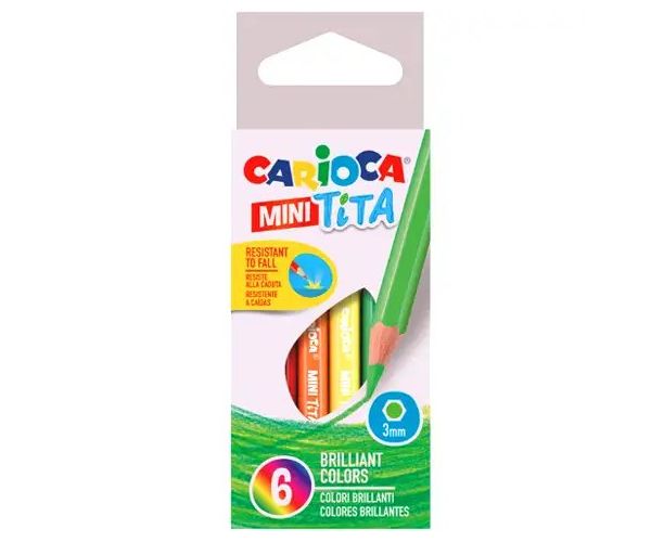 Carioca: Mini Tita set creioane colorate antirupere 6 bucăţi