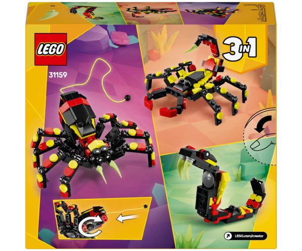 LEGO® Creator: Animale sălbatice: Păianjen plin de surprize (31159)