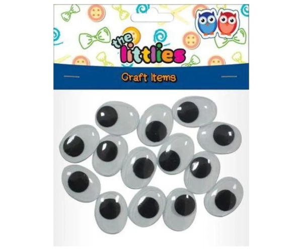 Ochi plastic 20x15mm 14 bucăți