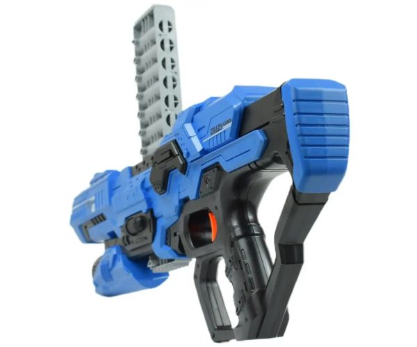 Attack Launcher: Pistol cu burete cu ținta jeton și gloanțe 49cm