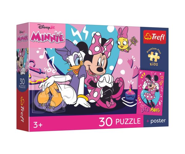 Minnie Mouse și prietenii 30 de piese puzzle premium - Trefl