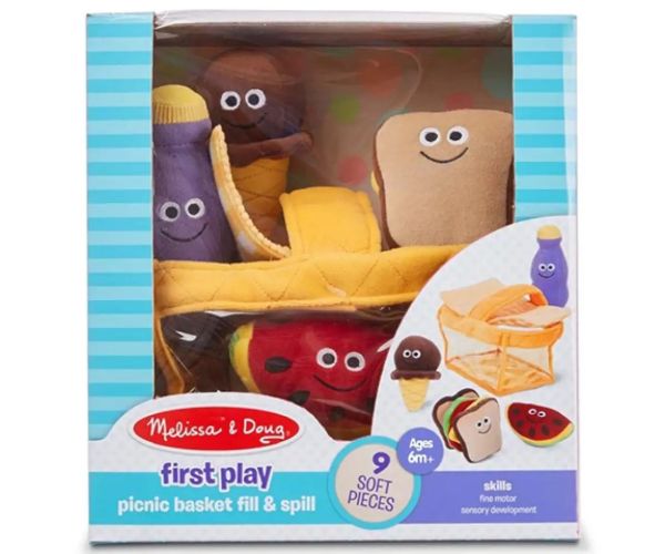 Coș de picnic pluș set de 9 bucăți - Melissa & Doug