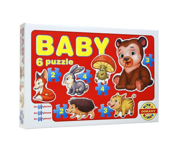 Baby Puzzle erdei állatok - D-Toys