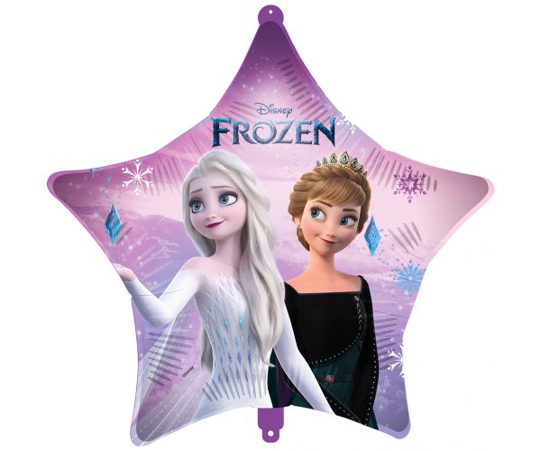 Baloane folie în formă de stea Frozen 2, 46 cm