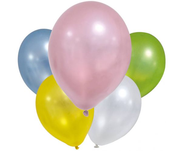 Baloane metalice pastelate – set de 8 bucăți