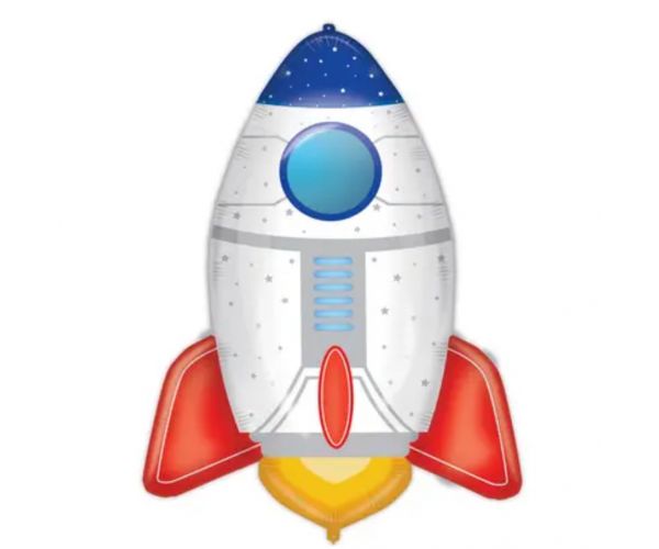 Balon din folie în formă de rachetă spațială, 77 cm