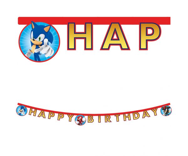 Banner petrecere Sonic
