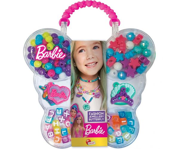 Barbie Bijuterii la modă în cutie cu fluturi - Lisciani