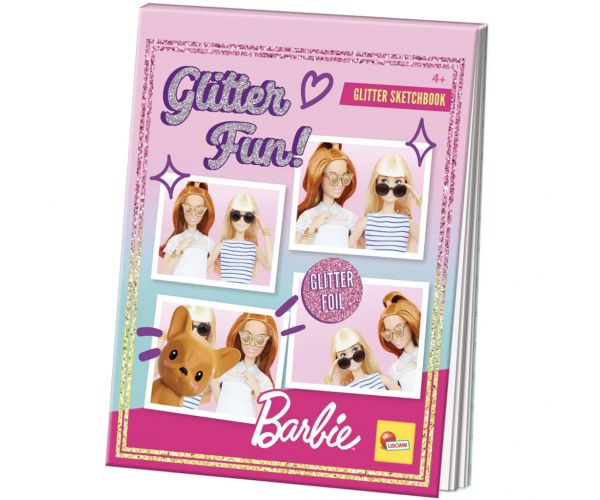 Barbie Caiet de desen cu sclipici - Lisciani