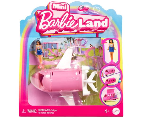 Barbie: Mini BarbieLand vehicule - Set avion de vis - Mattel