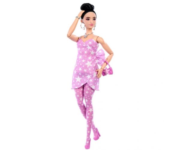 Barbie: Păpușă prietenă la modă în ținută cu stele - Mattel