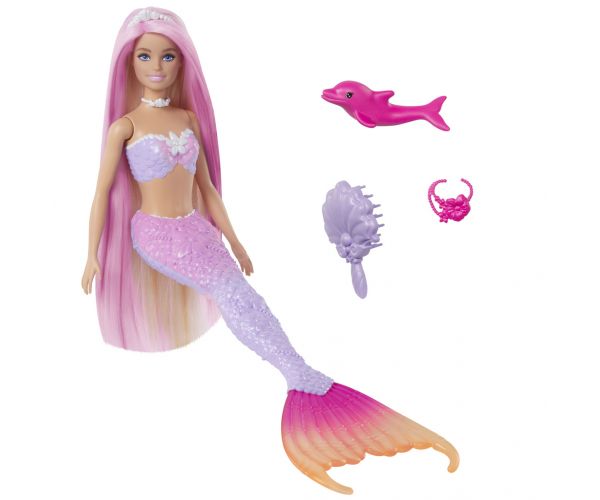 Barbie: Színváltós sellő baba kiegészítőkkel - Mattel