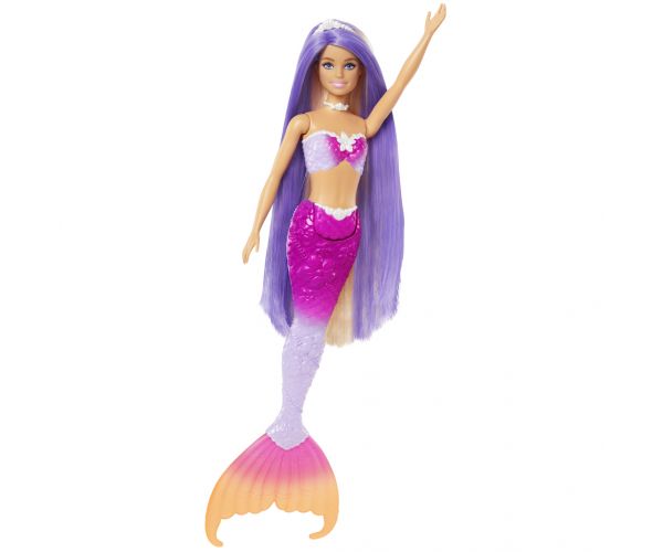 Barbie: Színváltós sellő baba kiegészítőkkel - Mattel