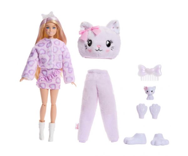 Barbie: Păpușa surpriză Cutie Reveal - Pisică - Mattel