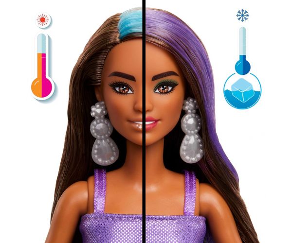 Barbie: Party Reveal meglepetés baba barna hajjal - Mattel