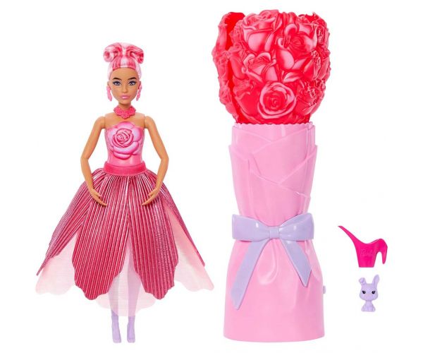 Barbie Reveal: Păpușă surpriză Magia Florilor - Trandafir - Mattel