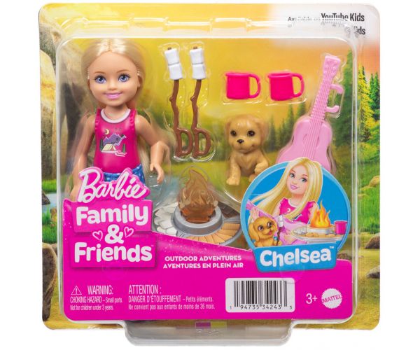 Barbie: Set de joacă „Petrecere la grătar” cu păpușa Chelsea - Mattel