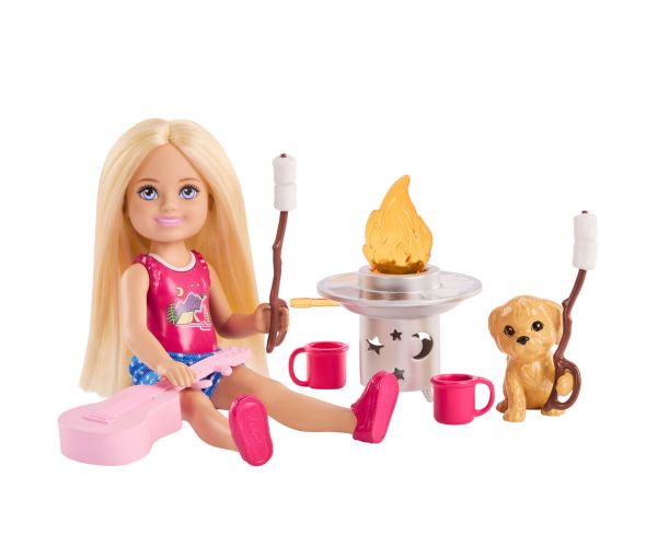 Barbie: Set de joacă „Petrecere la grătar” cu păpușa Chelsea - Mattel
