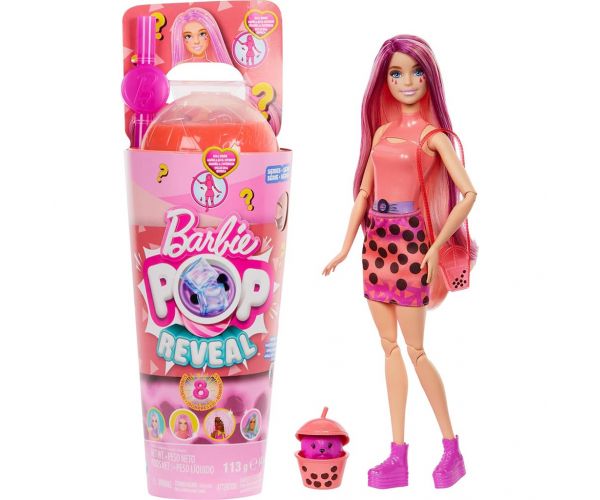 Barbie: Slime Reveal Bubi buli Narancssárga baba - Mattel