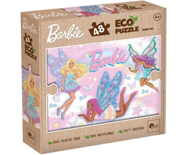 Barbie prietene fermecate puzzle Eco mini cu 48 de piese 35x25cm - Lisciani