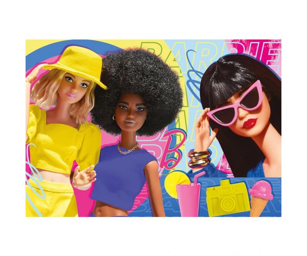 Barbie și prietenii ei puzzle maxi de podea 2x60 piese 50x35cm - Lisciani