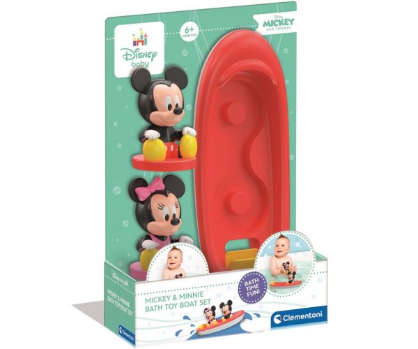 Barca de baie a lui Mickey Mouse și Minnie Mouse - Clementoni Baby