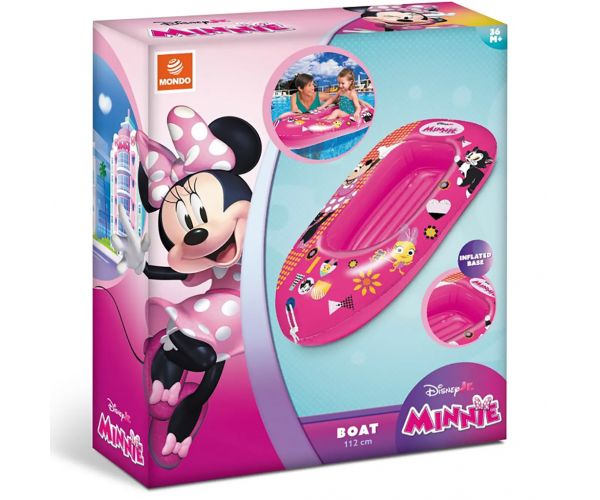 Barcă gonflabilă cu imprimeu Minnie Mouse, 112 cm - Mondo Toys