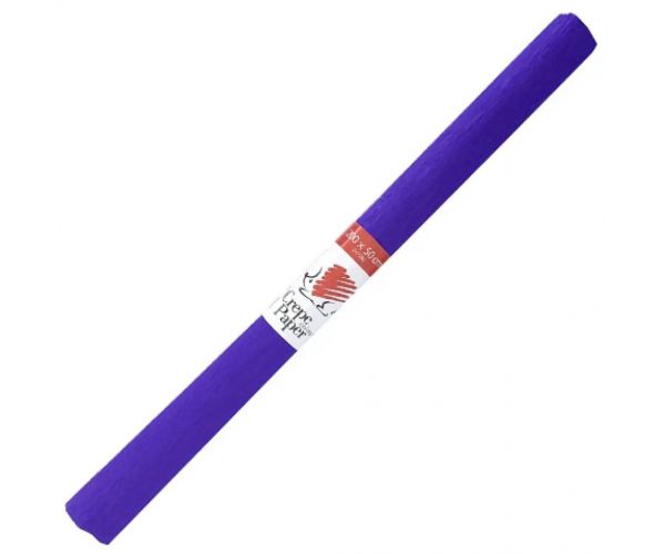 ICO: Süni hârtie creponată culoare violet 200x50cm