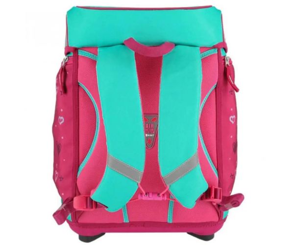 Spirit: Cai albastru-pink set rucsac 5 bucăți cu accesorii și lumini LED