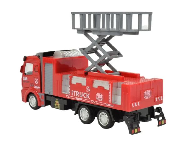 Fire Rescue: mașină de pompieri cu coș de ridicare 19cm