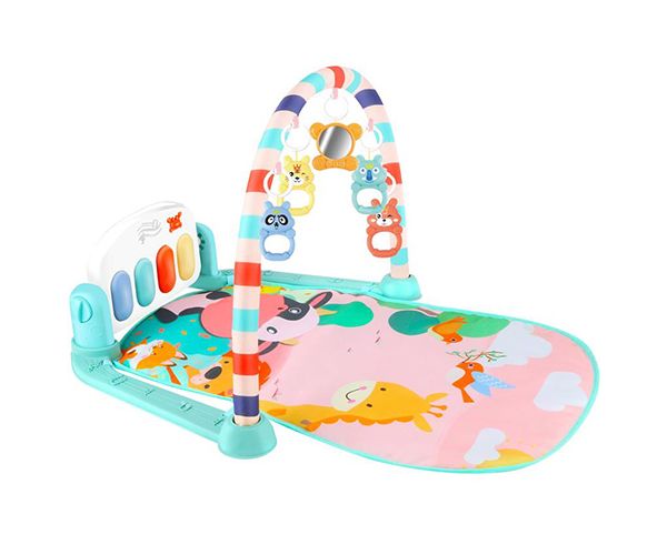 Baby Fitness állatmintás játszószőnyeg rugdosható zongorával és hangeffektekkel