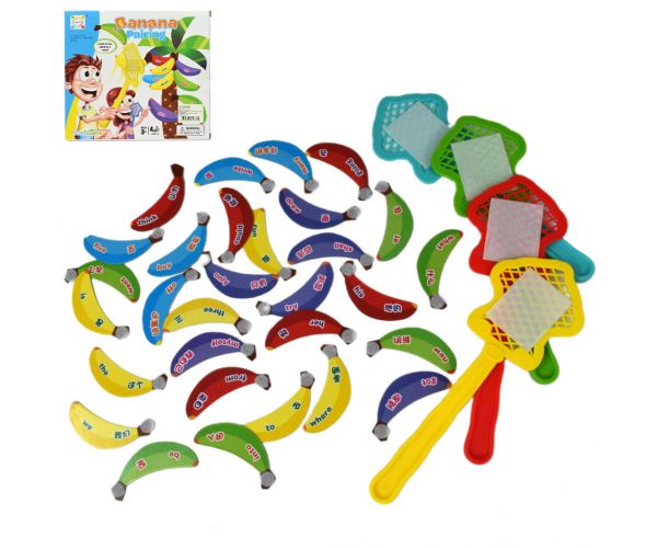 Banana Pairing: Joc de dezvoltare a vocabularului englezesc cu banane velcro