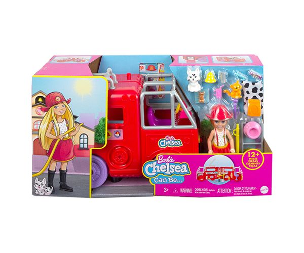 Barbie: Chelsea tűzoltóautó játékszett - Mattel
