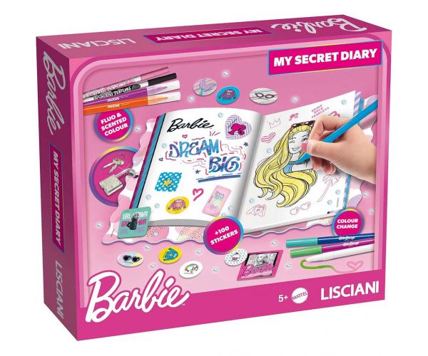 Barbie: Jurnal secret cu lacăt - Lisciani