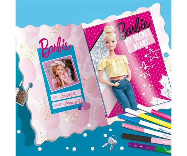 Barbie: Jurnal secret cu lacăt - Lisciani
