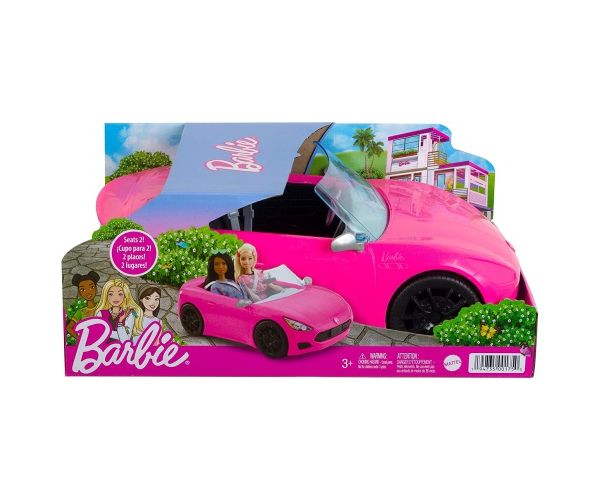 Barbie: Mașină Cabrio culoarea roz 2022 - Mattel
