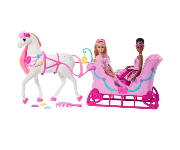 Barbie Spărgătorul de Nuci - Set Sanie de Iarnă cu Cal - Mattel